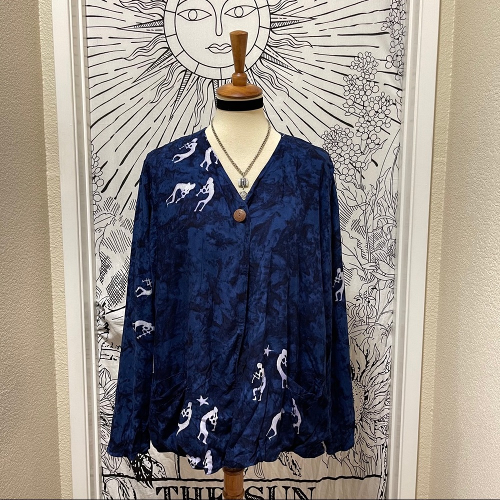 🌈 Amazing Vintage star tie dye cardigan - Picture 7 of 14